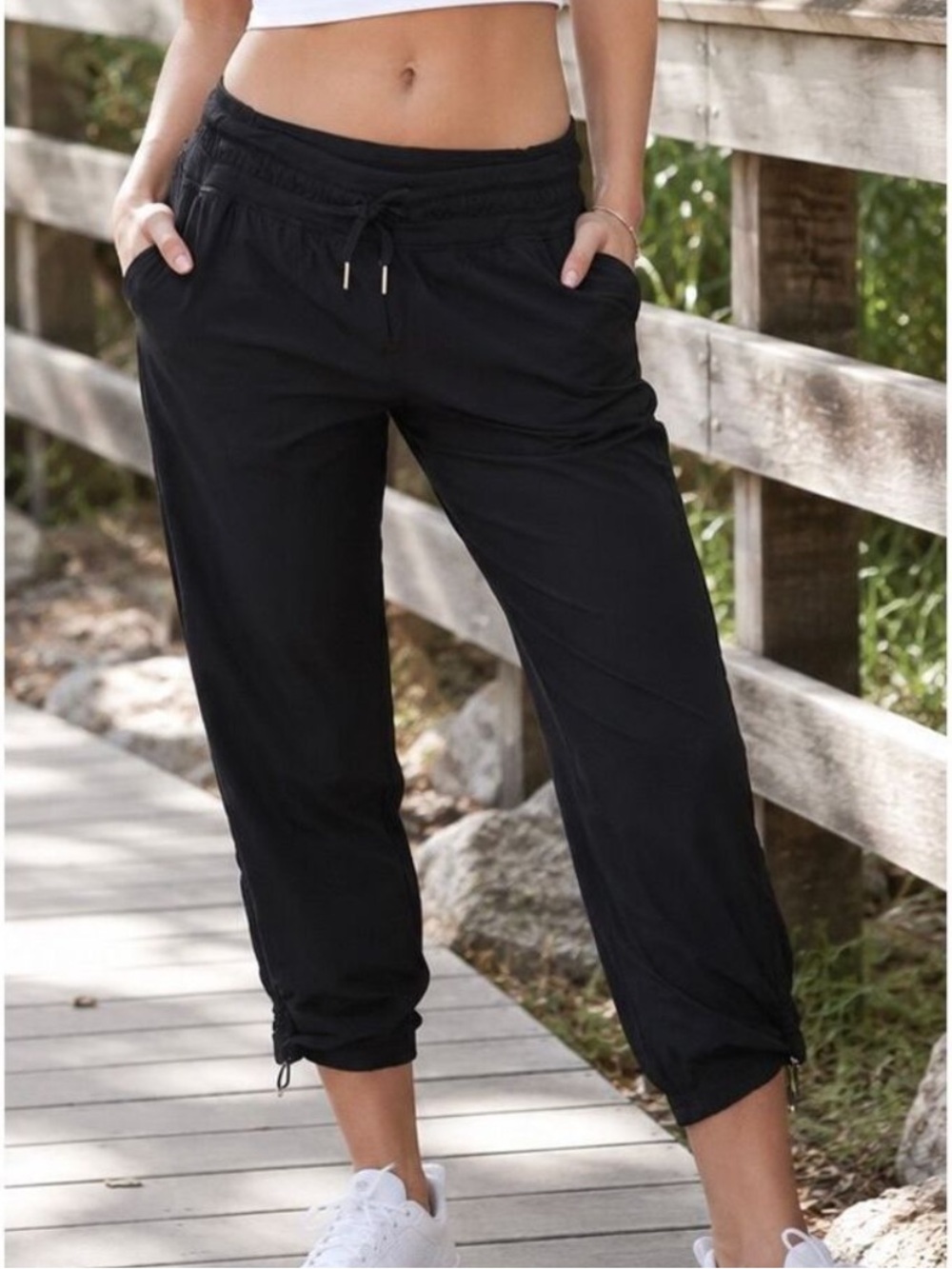 Lululemon Dance Studio Mid-Rise Cropped Pant Sz 6 Black
